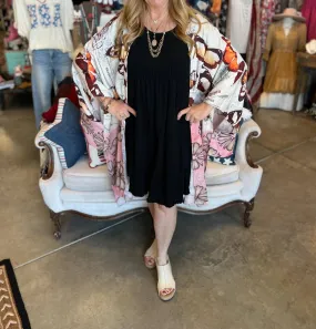 A Rare Bird - Boho Daisy Butterfly Kimono