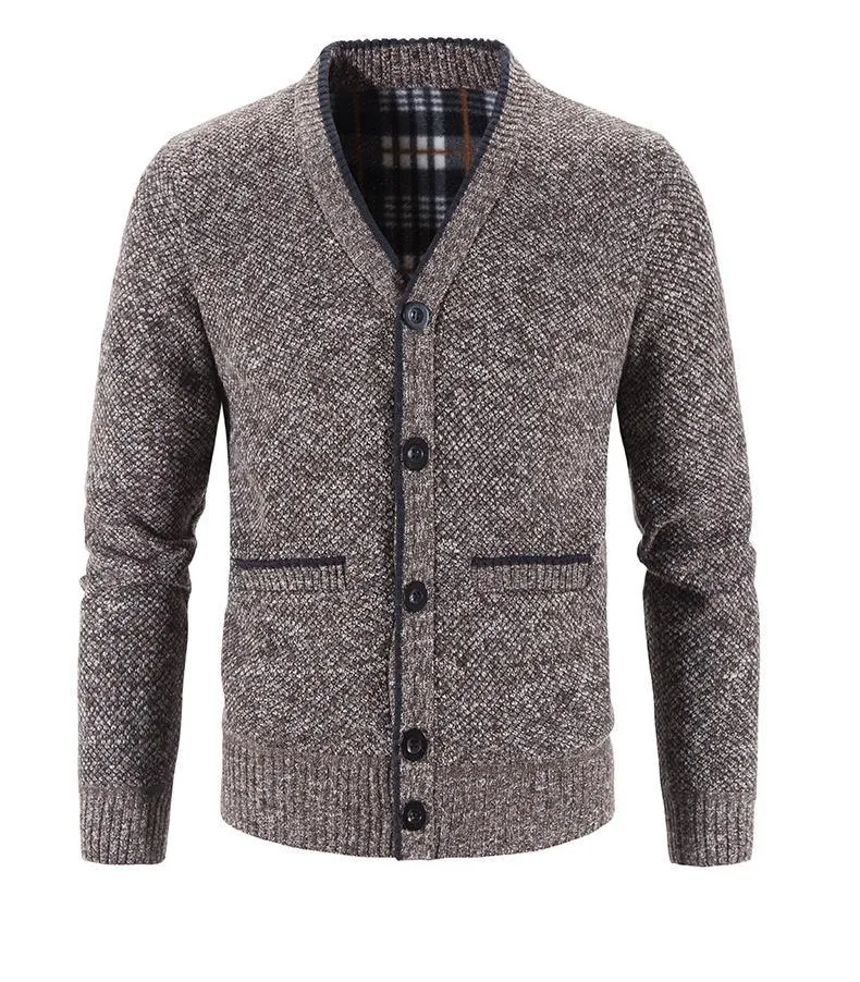 New Sweaters Coats Men Winter Thicker Knitted Cardigan Sweatercoats
